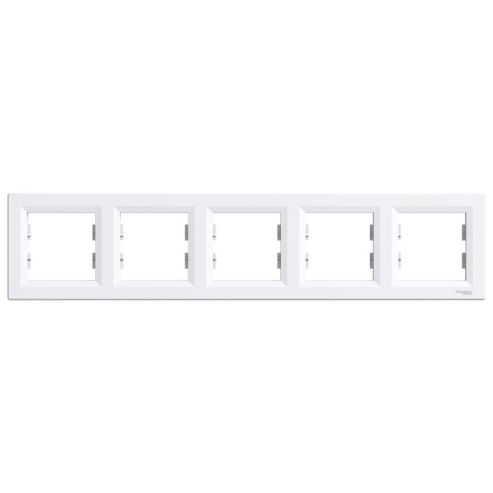 Rama Ornament 5 posturi Schneider Asfora alb EPH5800521