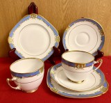 2 SETURI DE 3 PIESE DIN PORTELAN ENGLEZESC- MARCAJ ROYAL ALBERT- CROWN CHINA 1927-1935