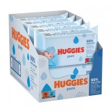 Bax 12 Pachete Servetele Umede 12x56buc Huggies Pure