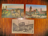A989-Germania-3 carti postale color vechi anii 1920 stare buna.
