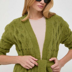 Silvian Heach cardigan din amestec de lana culoarea verde, călduros
