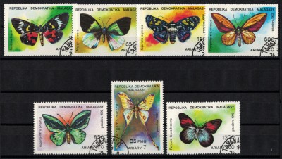 MADAGASCAR 1992 - Fluturi / serie completa foto