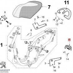 Incuietoare sa originala Peugeot Vivacity 3 L – Vivacity 3 L Sportline 2T - Vivacity 3L 4T 50cc