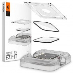 Set 2 Folii de protectie Spigen Proflex EZ FIT pentru Apple Watch 7/8/9 (41 mm) Transparent