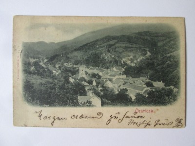 Rara! Carte postala clasica Oravita(Caras-Severin):Vedere generala,circulata1899 foto