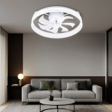 Lustra Led Cu Telecomanda Alba, 52W, &Oslash;480Xh130 Mm, 3000&ndash;6500K