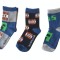 Set 3 Perechi sosete Minecraft ,marimi de la 23 la 30, ORIGINAL, NOU