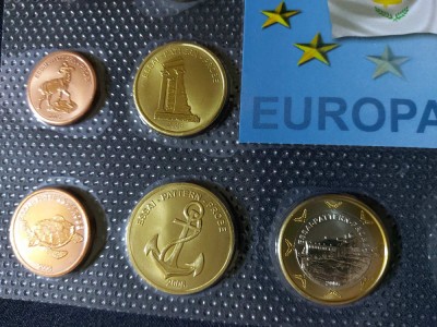 Set Euro - Probe - Cipru 2006, 8 monede foto