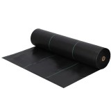Folie agrotextila antiburuieni pentru mulcire, UV, 50 x 1,6 m, 135 g/mp