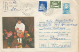 Romania, Flori, plic circulat intern, 1976