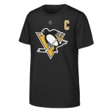 Pittsburgh Penguins tricou de copii Sidney Crosby #87 NHL Flat Captains Name &amp;amp; Number Short Sleeve Cotton - 136&ndash;152 cm (9&ndash;12 ani)