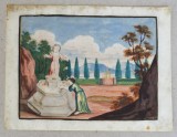 &quot;Scena cu doi amorasi&quot; tempera pe pergament sec 18, Istorice, Altul