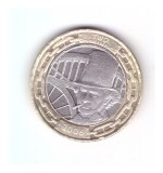 Moneda Marea Britanie 2 pounds / 2 lire 2006, Isambard K. Brunel, cu eroare de batere, pounds taiat