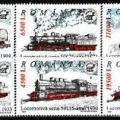 B1122 - Romania 2002 - Locomotive 6v.neuzat,perfecta stare