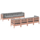 Cumpara ieftin Set canapele gradina cu perne, 9 piese, lemn masiv brad douglas