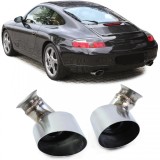 Tavite de evacuare din otel inoxidabil oval 115*85 mm, potrivite pentru Porsche 911 996 98-01 3.4 221kw Performance AutoTuning
