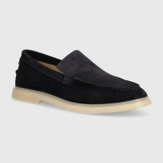 Gant mocasini din piele intoarsa Boery barbati, culoarea albastru marin, 28673573.G69