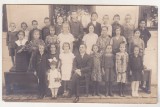 Bnk foto Fotografie clasa elevi cu profesor - Foto Curticean Arad 1925, Alb-Negru, Romania 1900 - 1950, Portrete