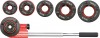 Set Filiere Tevi cu Clichet YATO, 6 Bucati, Otel 9Cr2, 1/4-5/4&quot; (6.3-32mm), Cutie Plastic, Ideal Ateliere Auto