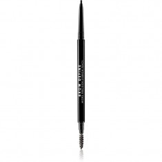 MUA Makeup Academy Brow Define creion sprâncene precise cu pensula culoare Black 0,3 g