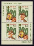 ✅ RO 2007 LP 1762f &quot;Europa 2007, Cent. Cercetasiei , colita de 2 serii/396 TIP I , MNH