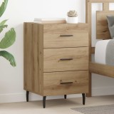 vidaXL Dulap de noapte Stejar Artizanal 40 x 40 x 66 cm Lemn compozit 882135