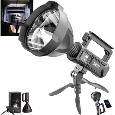 Lanterna de mana W591, led foarte puternic P50 functie de baterie externa foto