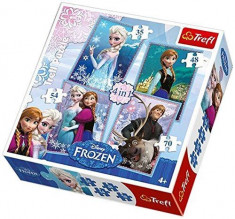 Puzzle Trefl Frozen 4 in 1 foto