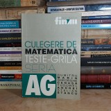 DUMITRU MARIN - CULEGERE DE MATEMATICA : TESTE-GRILA , ED. A-2-A , 2000 @@