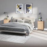 VidaXL Noptiere, 2 buc., stejar sonoma, 40x35x70 cm, lemn prelucrat