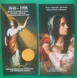 PLIANT(FOLDER) 150 DE ANI DE LA REVOL. ROMANA DE LA 1848, PENTRU MONEDA DIN AUR