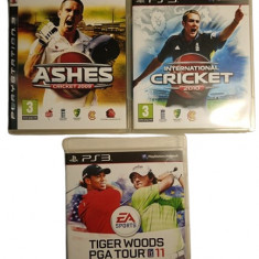 Joc PS3 Ashes Cricket 2009 + 2010 + Tiger Woods PGA Tour 11