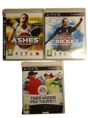 Joc PS3 Ashes Cricket 2009 + 2010 + Tiger Woods PGA Tour 11 foto