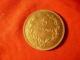 Moneda 5 drahme 1930 Grecia ,metal alb ,cal.NC