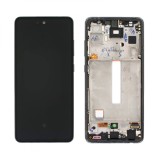 Display OLED cu Rama Negru Compatibil Samsung Galaxy A52s (Fara Amprenta si Senzori)
