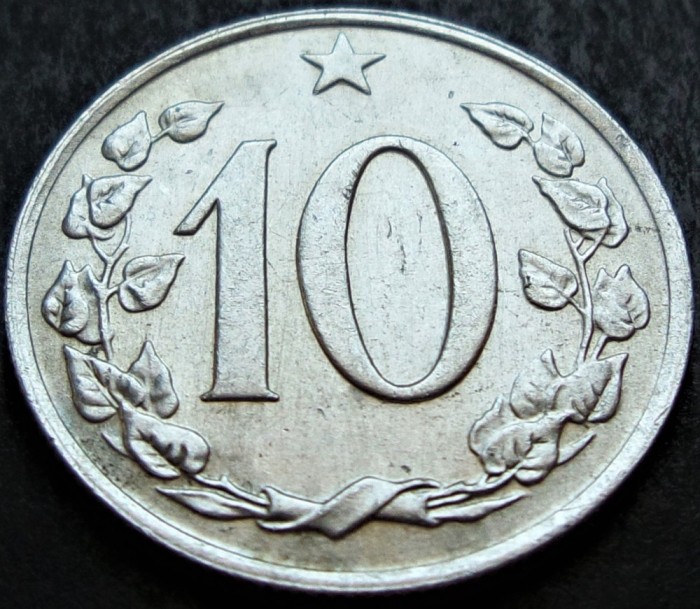 Moneda 10 HALERU - RS CEHOSLOVACIA, anul 1967 * cod 4426 = excelenta