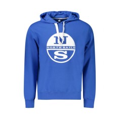Hanorac barbati, cu imprimeu cu logo, Regular fit, Albastru deschis, S