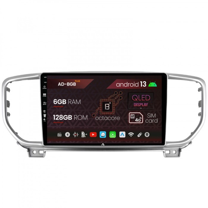 Navigatie Kia Sportage (2018+), Android 13, B-Octacore 6GB RAM + 128GB ROM, 9 Inch - AD-BGB9006+AD-BGRKIT150
