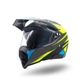 Casca motocross/enduro adulti XTR 128, culoare galben/albastru, marime M Cod Produs: MX_NEW XTR128-929M