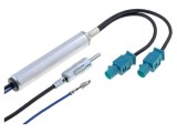Separator antenă DIN cu 2 mufe Fakra pentru Seat, VW, &Scaron;koda