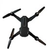 Drona pliabila, HD, unghi larg 720P, giroscopul cu 6 axe, wifi, rotire la 360°, cu telecomanda, negru