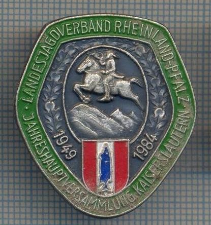 AX 583 INSIGNA PESCARI? -LANDESJAGDVERBAND-JAHRESHAUPTVERSAMMLUNG-KAISERSLAUTERN