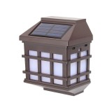 Dispozitiv solar cu LED model Felinar de perete eMazing, 11.5 x 8.3cm, 1.2V, plastic ABS, 400mAh, lumina calda