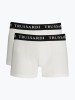 Set 2 perechi boxeri cu logo, Alb, L, XL