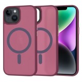 Husa pentru iPhone 14 - Techsuit HaloFrost&nbsp;MagSafe Series - Bordeaux