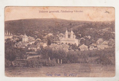 bnk cp Manastirea Varatec - Vedere generala - uzata 1928 foto
