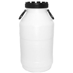 Butoi plastic 20L cu gura larga 145 mm pentru fermentare si apa, HDPE