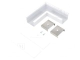 Conector 90&deg; Alb Aluminiu VARIO30-07