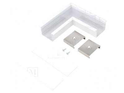 Conector 90&amp;deg; Alb Aluminiu VARIO30-07 foto