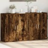 Dulapuri Gossi 2 buc stejar fumuriu 60x31x70 cm lemn prelucrat living